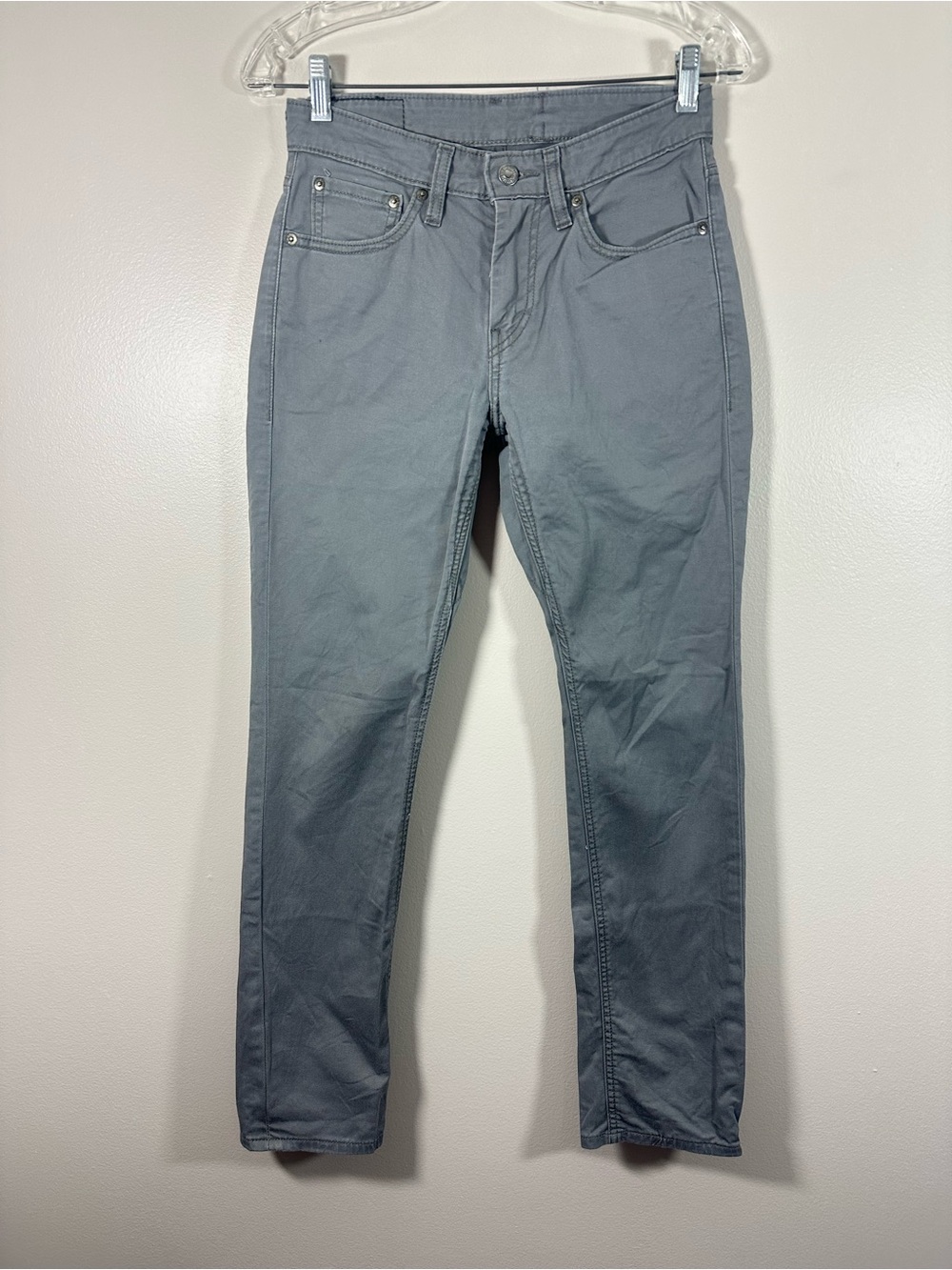 Levis 511 Slim Straight Heavy Twill Tool Loop Men’s Gray Pants Size 28x30 Work